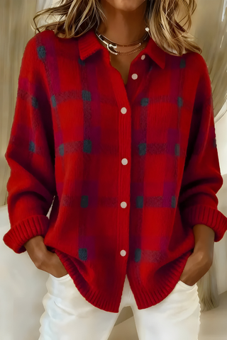 Anne | Warm Check Blouse