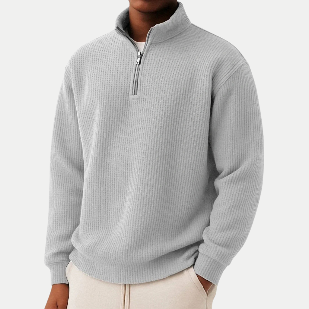 DAMIEN | Zip Sweater with Everyday Comfort and Timeless Style