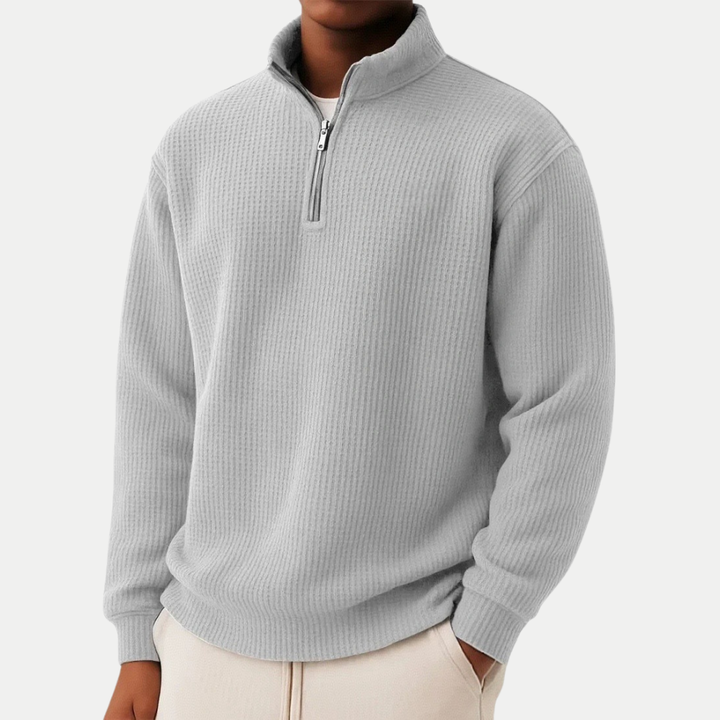 DAMIEN | Zip Sweater with Everyday Comfort and Timeless Style