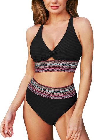 Nadine | Contrast-Stripe Bikini