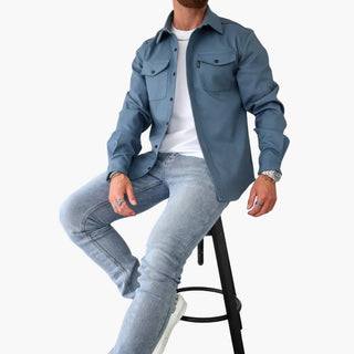 David | Shirt Jacket with Button Placket