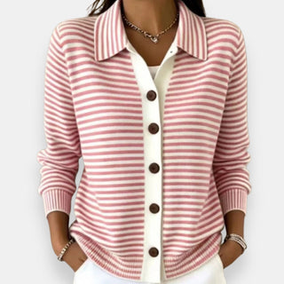 Tessa | Classic Striped Knit Cardigan