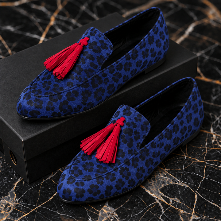 Harriet | Leopard Tassel Loafers