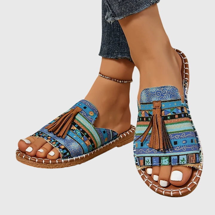 Lorraine | Boho Tassel Sandals