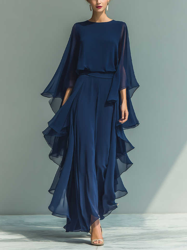 Kaia | Flowing Chiffon Maxi Dress