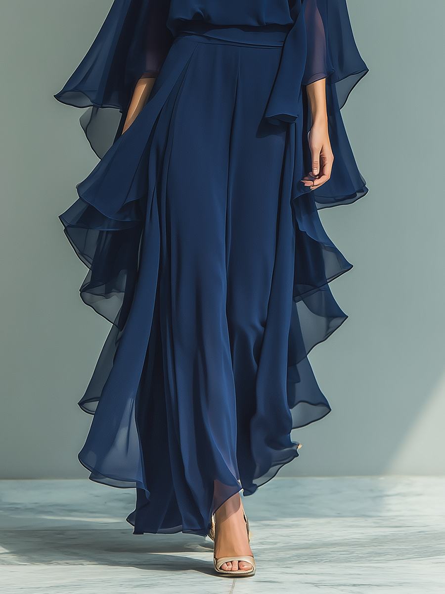Kaia | Flowing Chiffon Maxi Dress
