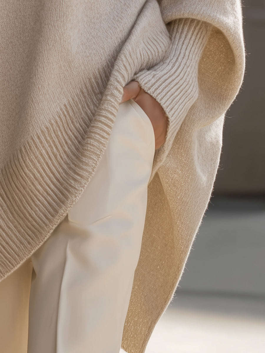 Holly | Oversized Batwing Knit Sweater