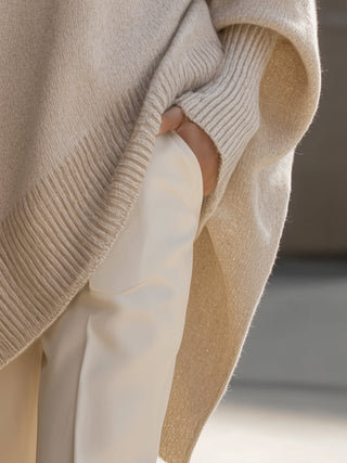 Holly | Oversized Batwing Knit Sweater