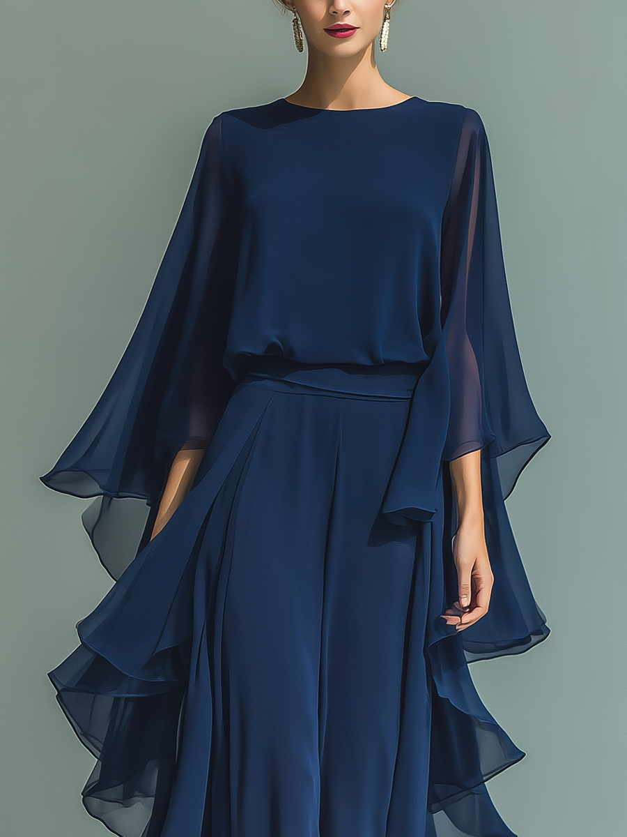 Kaia | Flowing Chiffon Maxi Dress