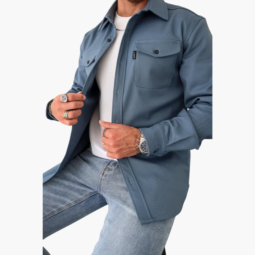 David | Shirt Jacket with Button Placket