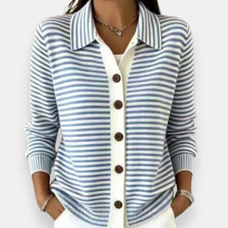 Tessa | Classic Striped Knit Cardigan