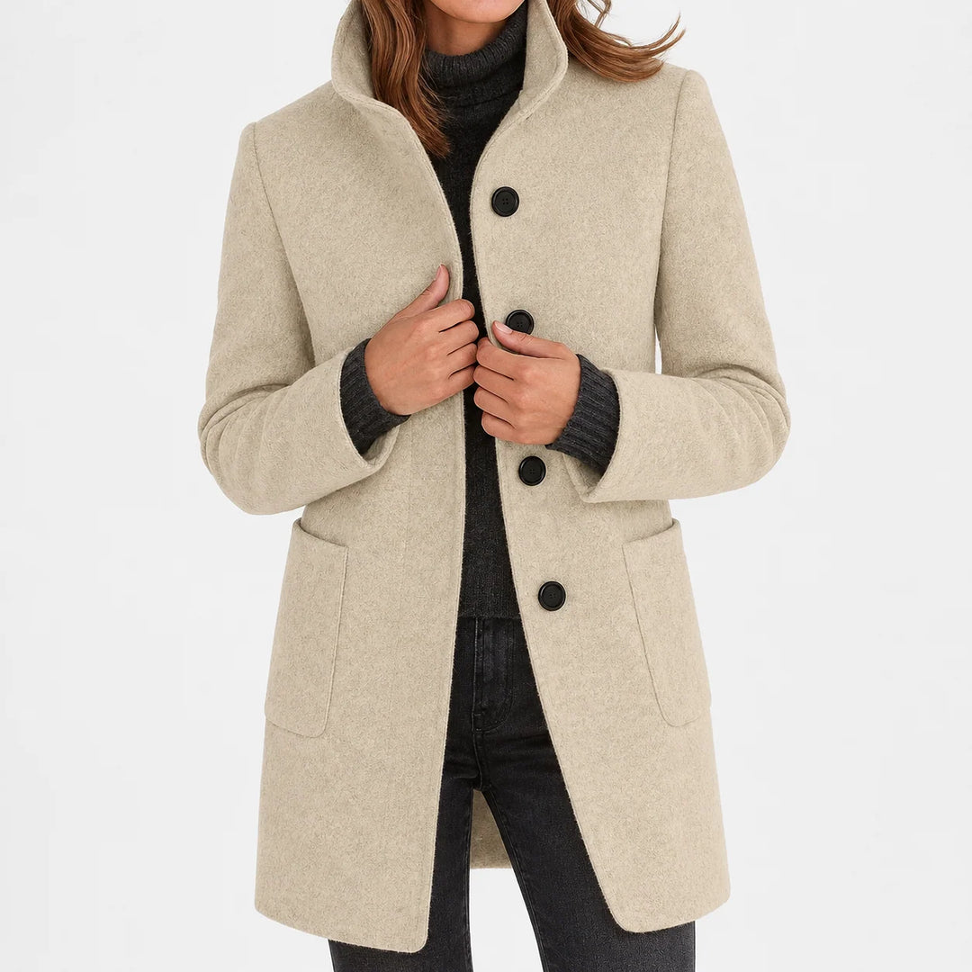 Naomi | Woolen Jacket with High Collar