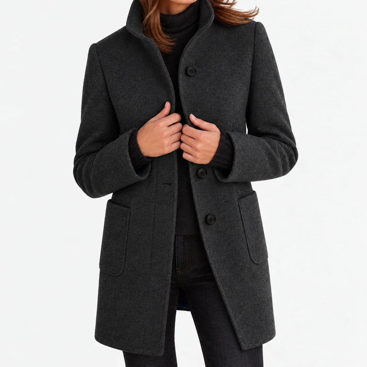 Naomi | Woolen Jacket with High Collar