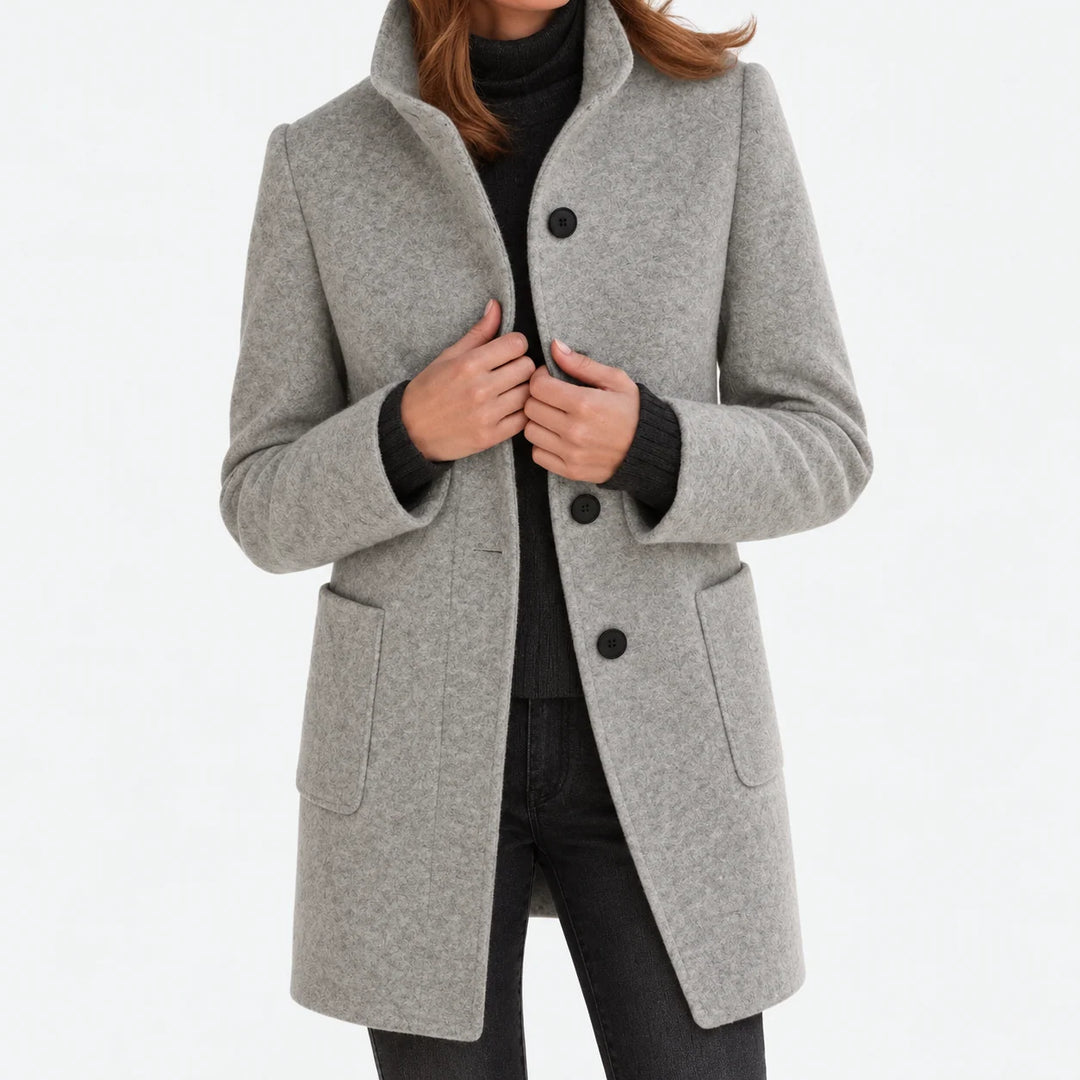 Naomi | Woolen Jacket with High Collar