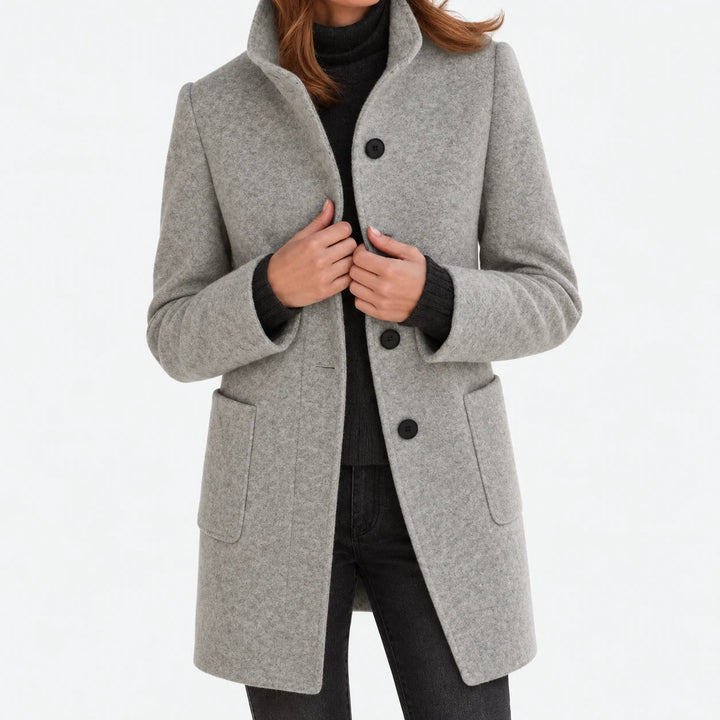 Naomi | Woolen Jacket with High Collar