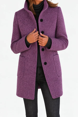 Naomi | Woolen Jacket with High Collar