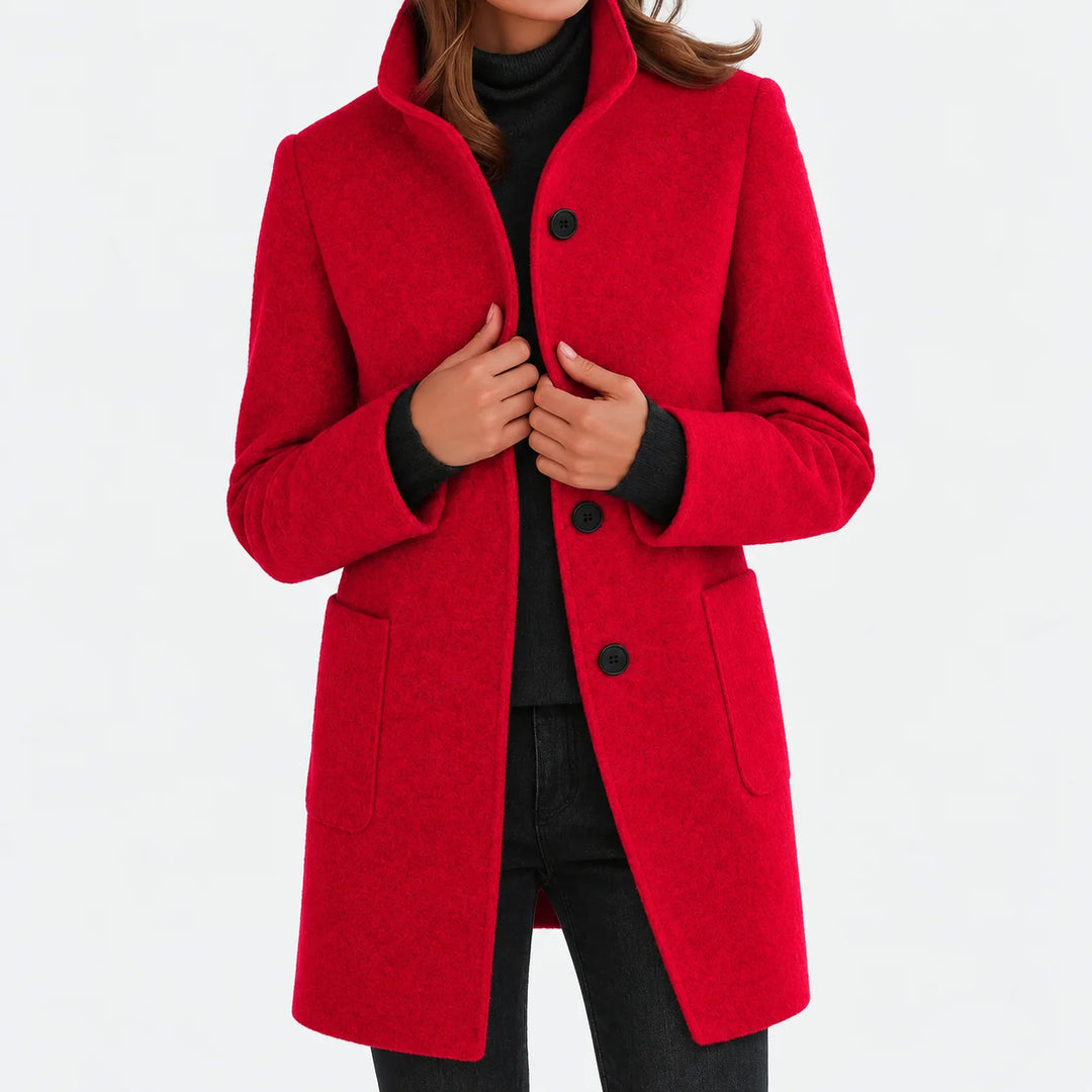Naomi | Woolen Jacket with High Collar