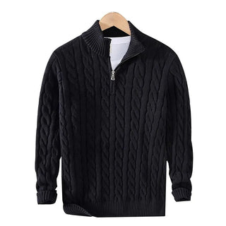 Tommy | Cotton Half-Zip Sweater