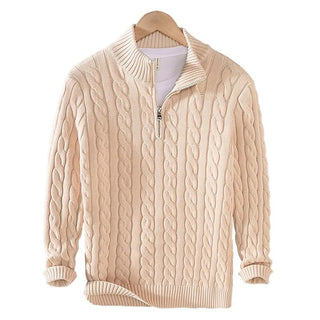 Tommy | Cotton Half-Zip Sweater