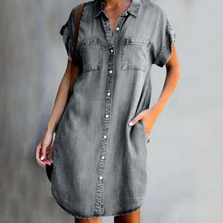 Andrea | Relaxed Button-Up Shirt Dress