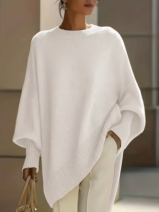 Vivienne | Oversized Draped Wide-Neck Sweater