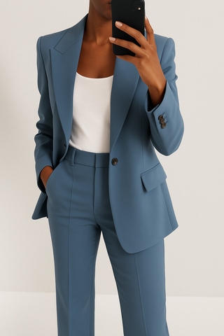 Valentina | Elegant Suit with Wide-Leg Trousers