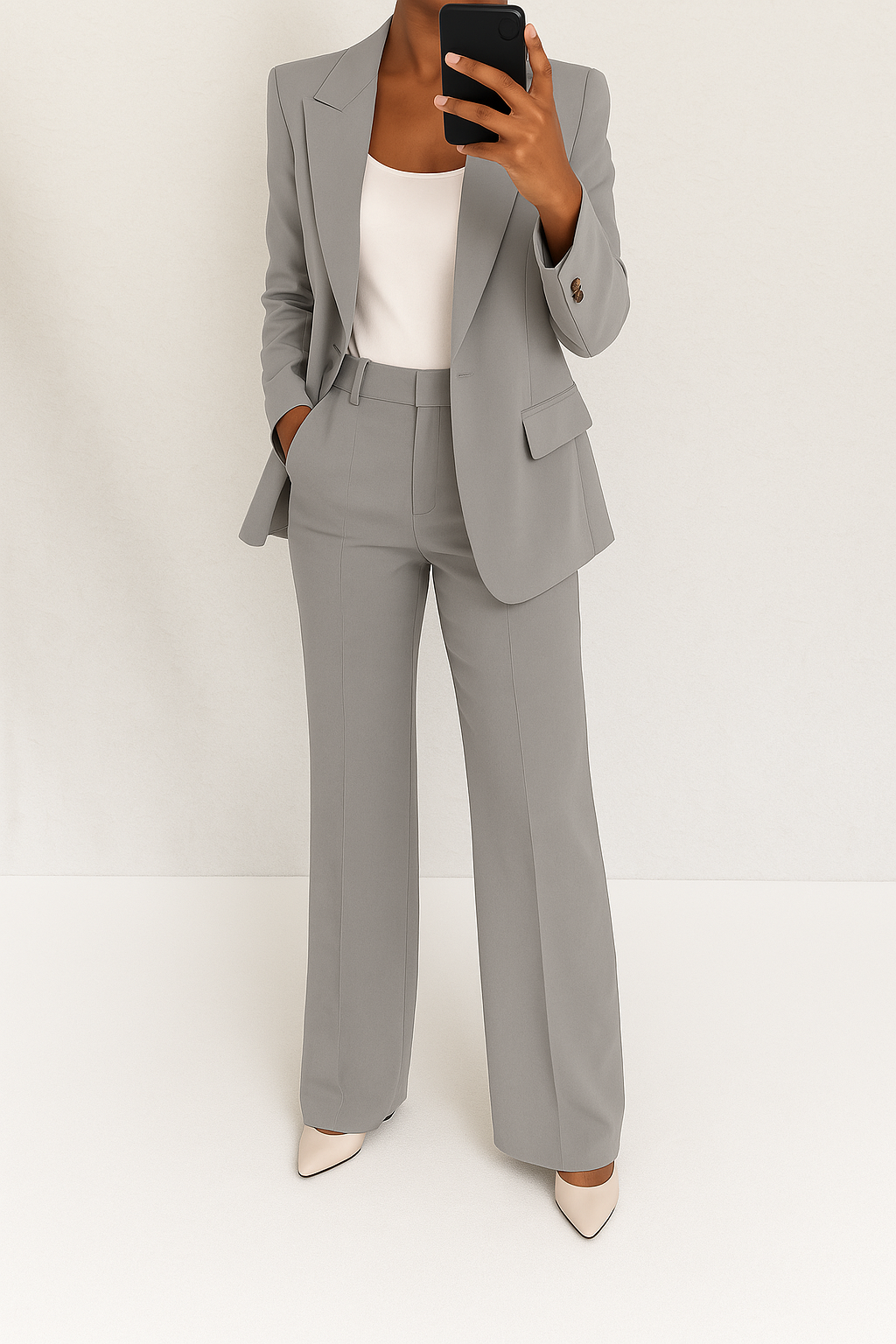 Valentina | Elegant Suit with Wide-Leg Trousers