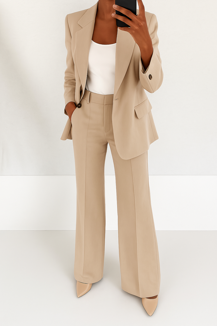 Valentina | Elegant Suit with Wide-Leg Trousers