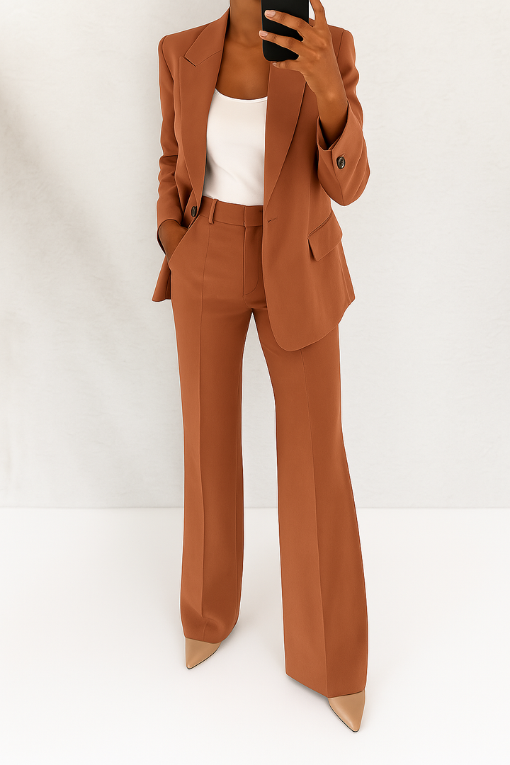 Valentina | Elegant Suit with Wide-Leg Trousers
