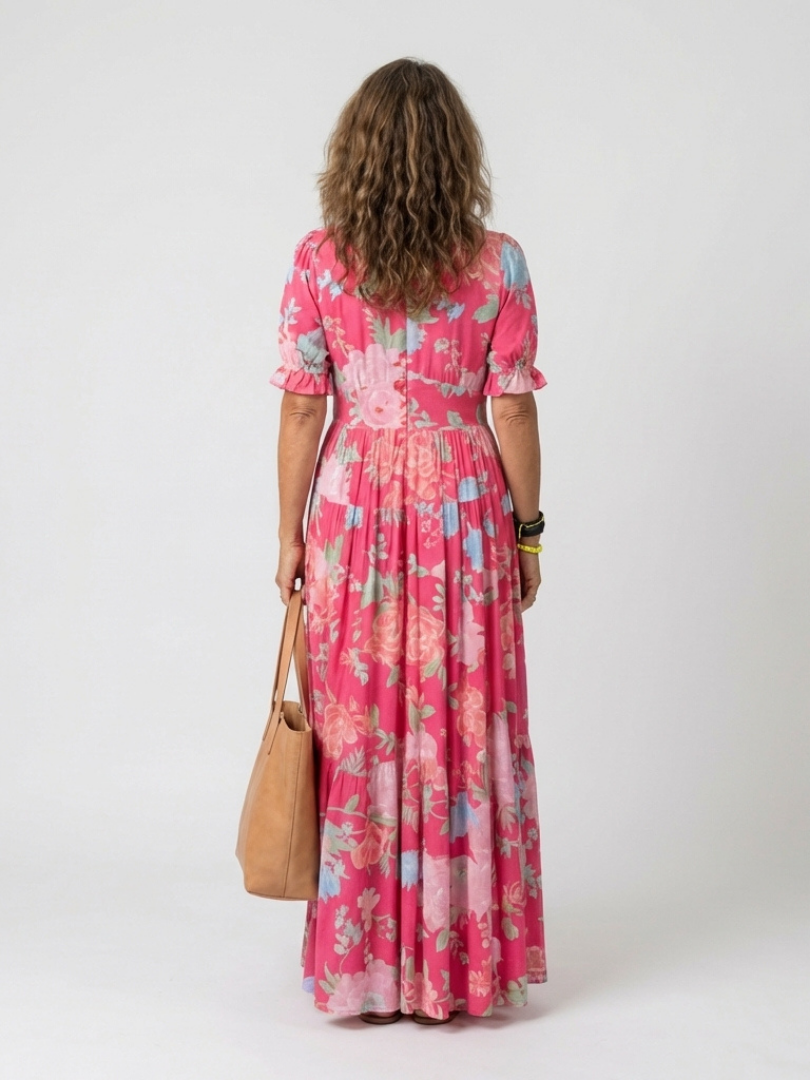 Hildegard | Women's Dress with V-Neck