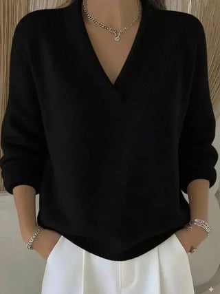 Isabelle | Pull élégant à col en V