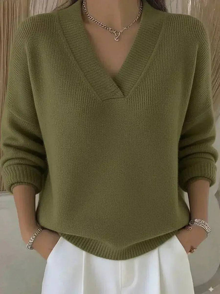 Isabelle | Pull élégant à col en V