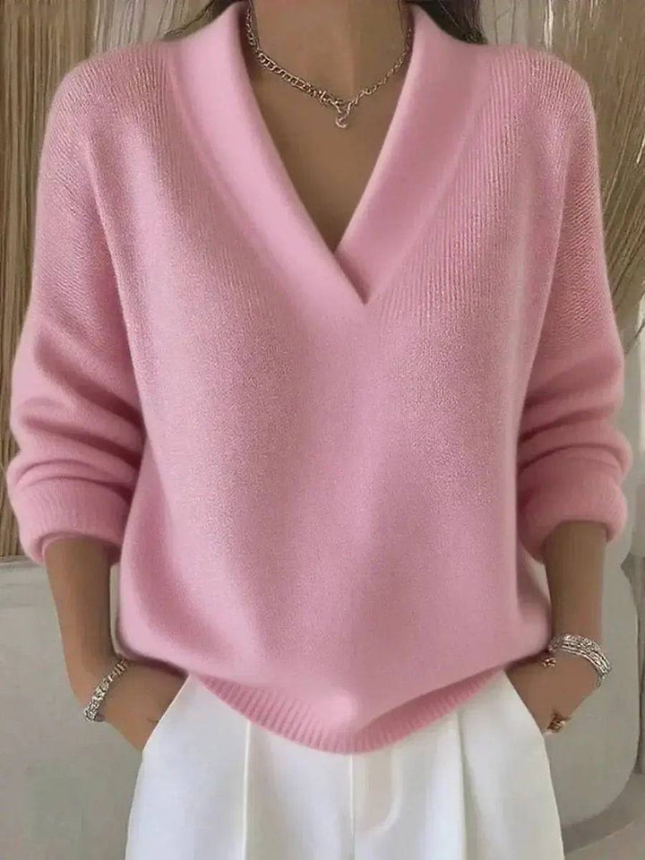 Isabelle | Pull élégant à col en V