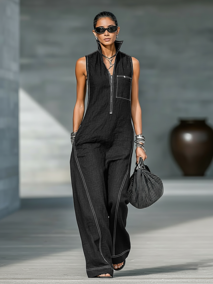 Sienna | Chic Sleeveless Jumpsuit