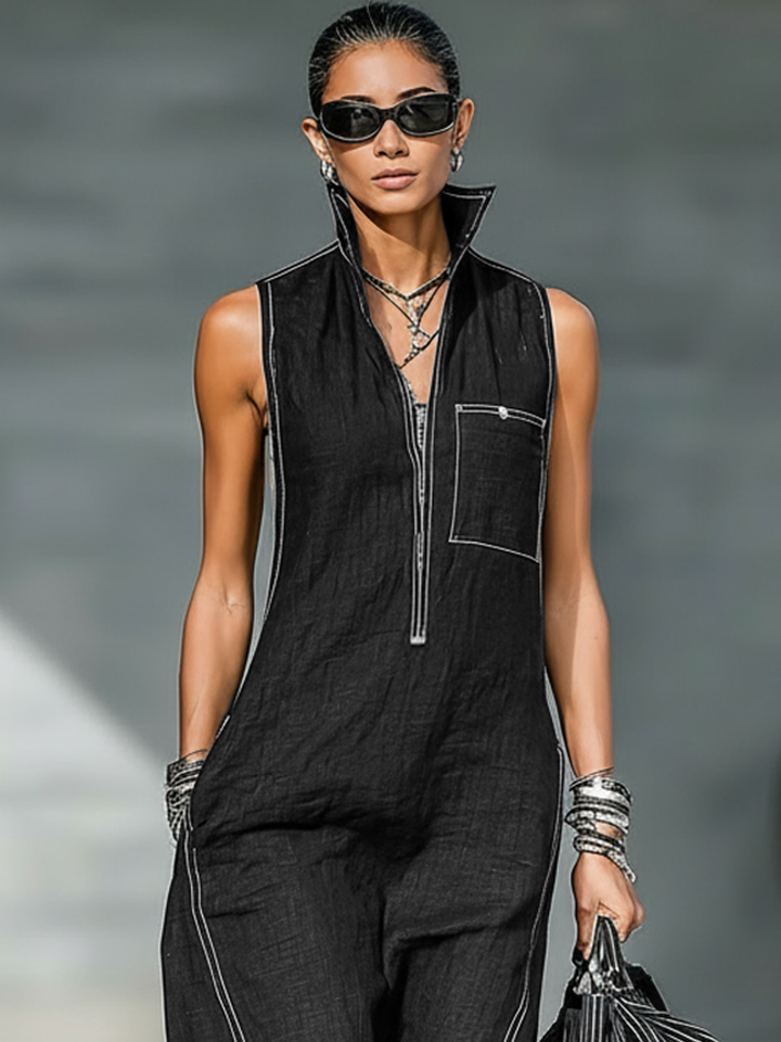 Sienna | Chic Sleeveless Jumpsuit