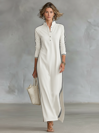 Selene | Casual Long-Sleeve Maxi Dress