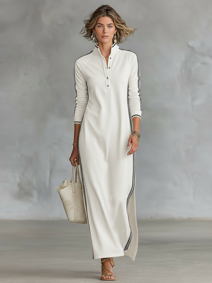 Selene | Casual Long-Sleeve Maxi Dress