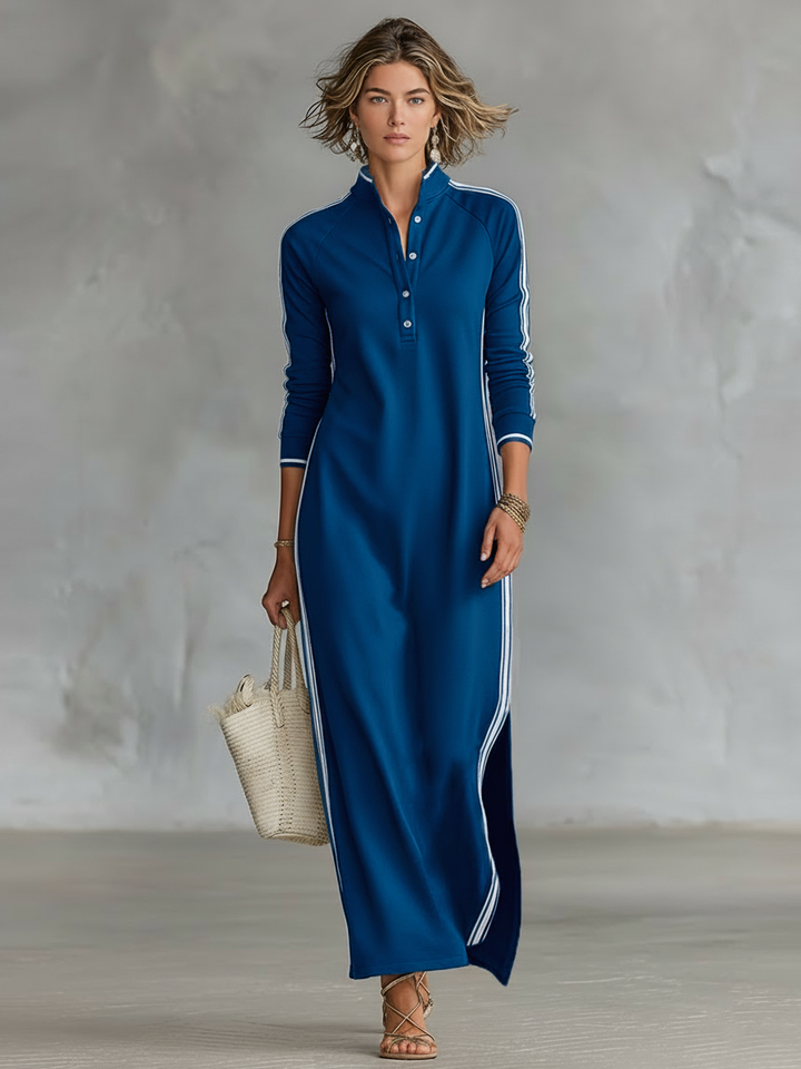 Selene | Casual Long-Sleeve Maxi Dress