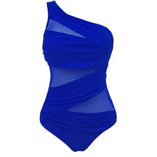 Maren | Asymmetric Swimsuit with Mesh Detail