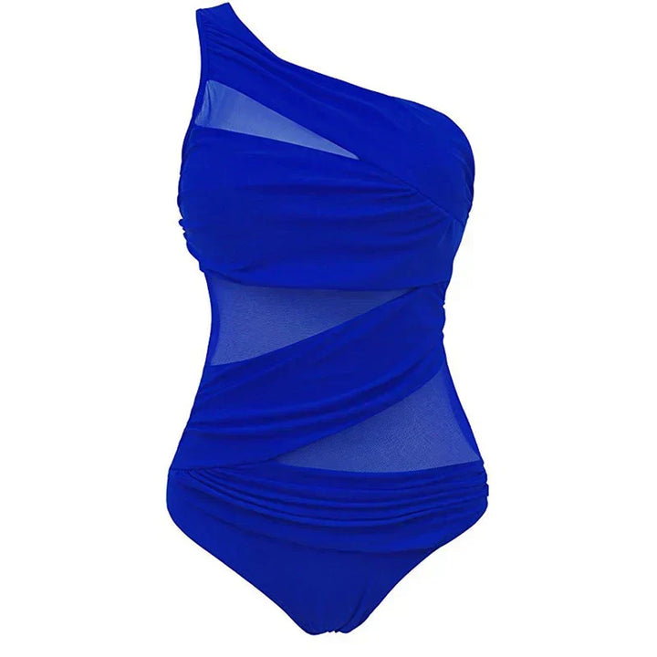 Maren | Asymmetric Swimsuit with Mesh Detail