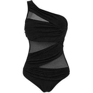 Maren | Asymmetric Swimsuit with Mesh Detail