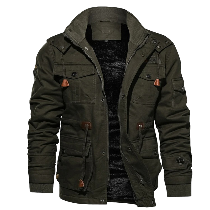 Hugo | Men's Winter Jacket, Soft Sherpa with Hood
