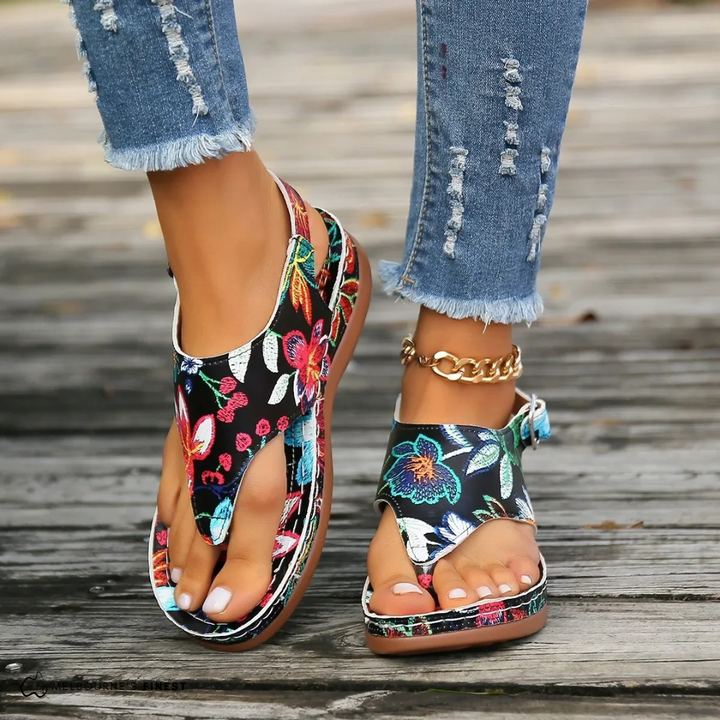Flow | Floral-Print Sandals