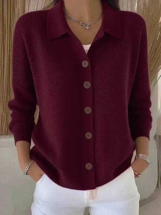 Charlotte | Soft Collared Cardigan