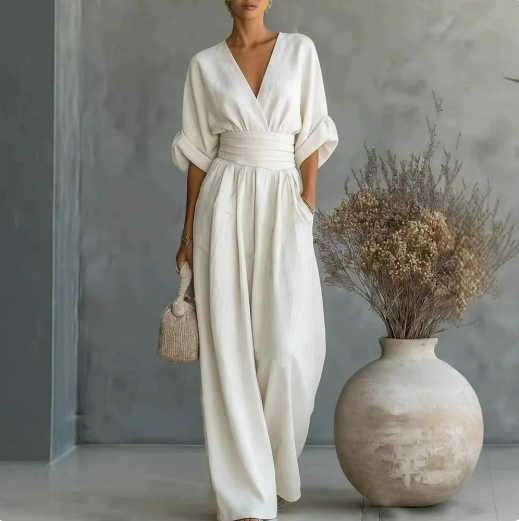 Marina | Loose Wide-Leg Jumpsuit