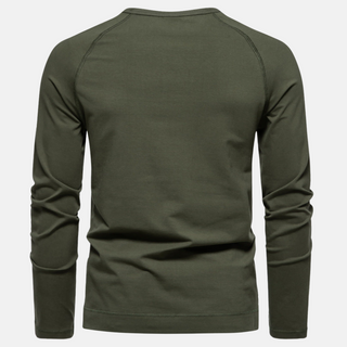 Finn | Cotton Long-Sleeve Henley Shirt