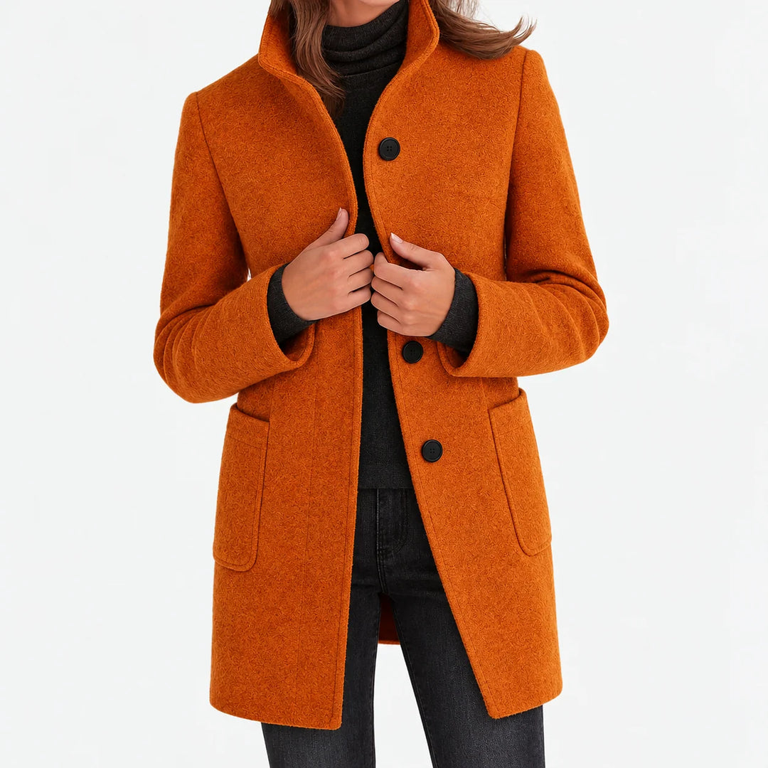 Naomi | Woolen Jacket with High Collar