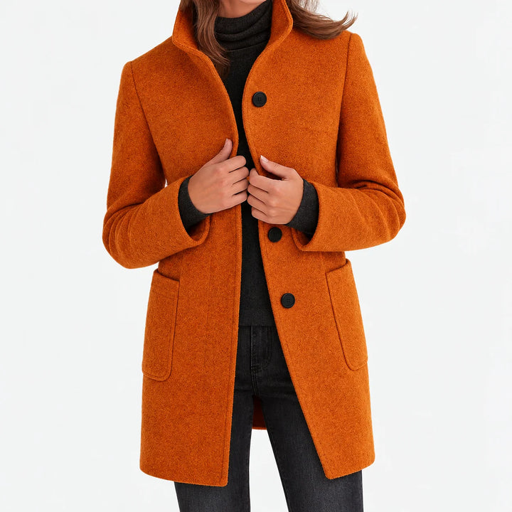 Naomi | Woolen Jacket with High Collar