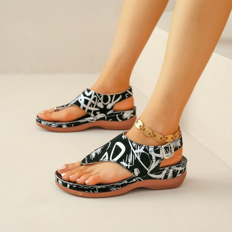 Flow | Floral-Print Sandals