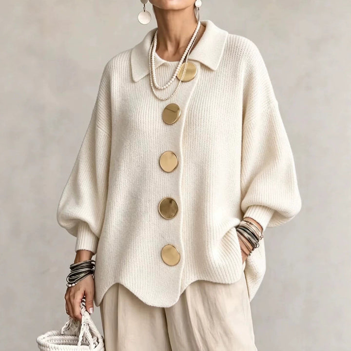 Willa | Oversized Button Knit Cardigan